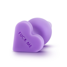 Load image into Gallery viewer, Candy Heart Plug - Fuck Me (Purple)
