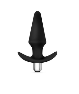 Luxe Discover Vibrating Anal Plug - Small (Black)