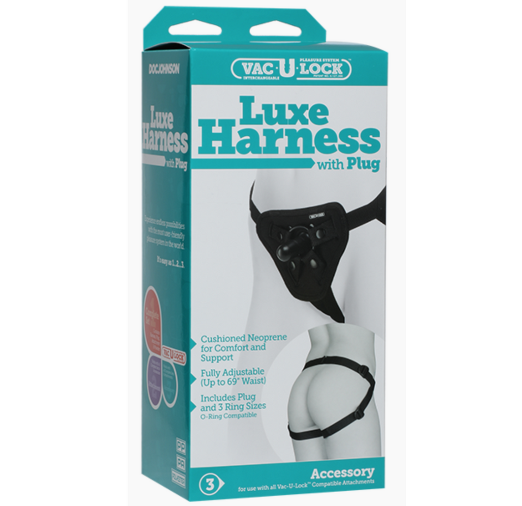 Vac-U-Lock Platinum - Luxe Harness (Black)
