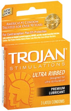 Load image into Gallery viewer, Trojan Ultra Ribbed Condoms - 3 Pack
