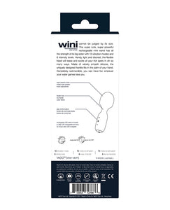 VeDo Wini Rechargeable Mini Wand (Black)