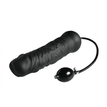 Load image into Gallery viewer, Giant Inflatable Silicone Dildo with Internal Core (Black)
