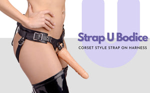 Strap U Bodice Corset Harness (Black)
