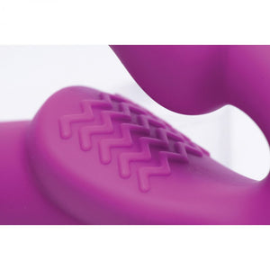 Evoke Vibrating Strapless Strap-on Dildo (Pink)
