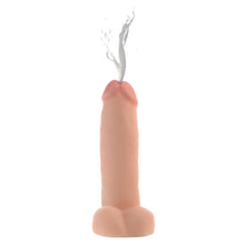 Load image into Gallery viewer, Loadz Dual Density Squirting Dildo - 8 Inch (Vanilla)
