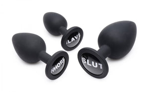Dirty Words Anal Plug - Set of 3