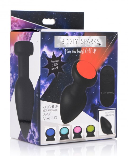 Booty Sparks 7X Light Up Plug- Large