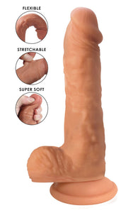 Easy Riders Dual Density Silicone Dildo - 6 Inch (Flesh)