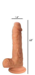 Easy Riders Dual Density Silicone Dildo - 6 Inch (Flesh)
