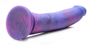 Magic Stick Glitter Silicone Dildo - 8 Inch (Purple)