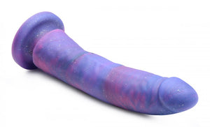 Magic Stick Glitter Silicone Dildo - 8 Inch (Purple)