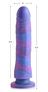 Magic Stick Glitter Silicone Dildo - 9.5 Inch (Purple)