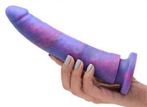 Magic Stick Glitter Silicone Dildo - 8 Inch (Purple)