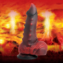 Load image into Gallery viewer, Creature Cock Lava Demon Nubbed Dildo
