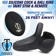 Load image into Gallery viewer, 10X Cock Ring with Taint Stim and Remote
