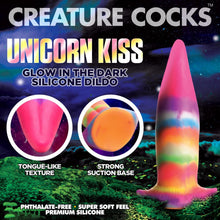 Load image into Gallery viewer, Creature Cock Unicorn Kiss Tongue Dildo
