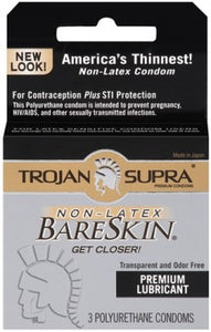 Trojan Supra Bare Skin Condoms  - 3 Pack