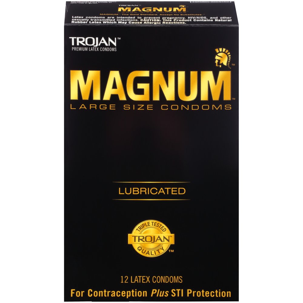 Trojan Magnum Large Condoms - 12 Pack