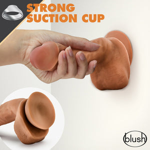 Dr. Skin Glide Self Lubricating Dildo - 8.5" (Mocha)