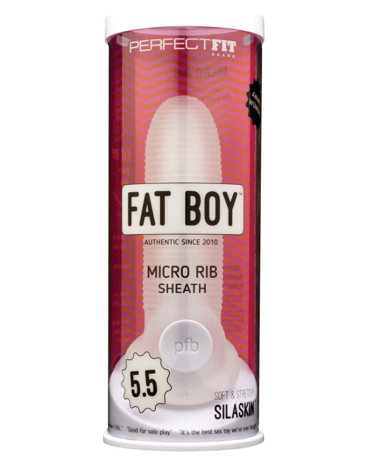 Fat Boy Micro Ribbed Sheath - 5.5 inch (Clear)