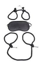 Load image into Gallery viewer, Silk Rope Bondage Kit (Black)
