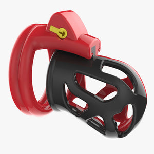 Chastity Device - Plastic (Red/Black)