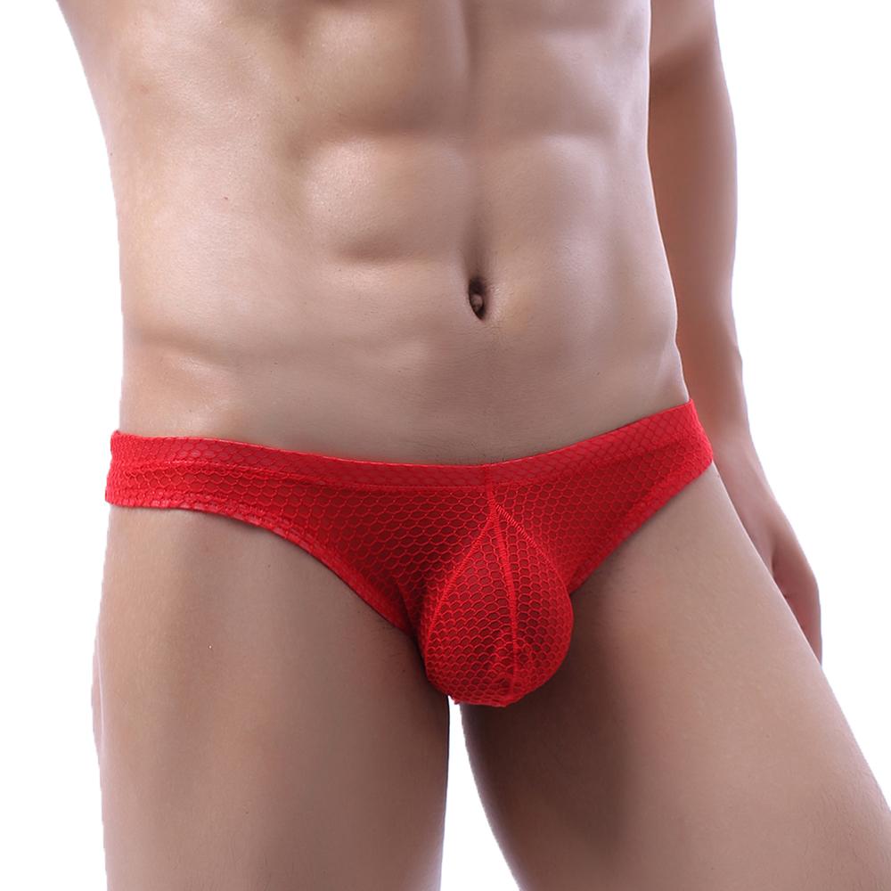 Mesh Briefs - Large (Red)