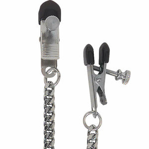 Broad Tip Clamp with Jewel Chain