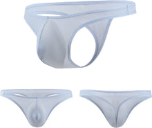 Load image into Gallery viewer, Striped Thong - XLarge (Sky Blue)
