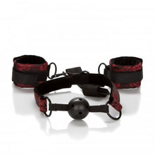 Load image into Gallery viewer, Scandal Breathable Ball Gag With Cuffs Set
