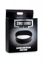 Load image into Gallery viewer, Leather and Velcro Cock Ring (Black)
